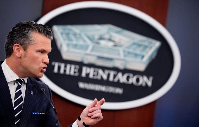 Defense Secretary Pete Hegseth photo AFP