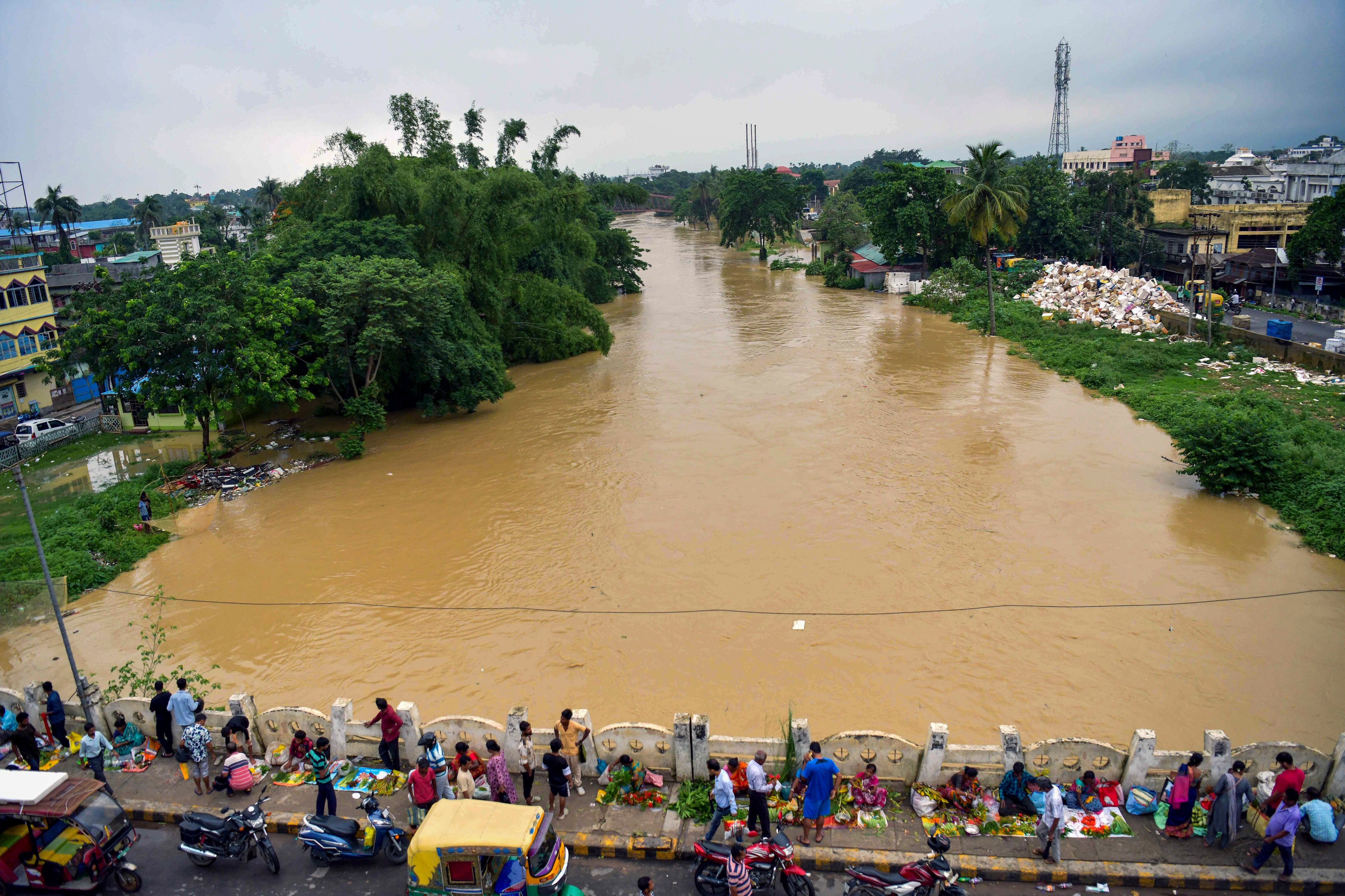 agartala rain flood