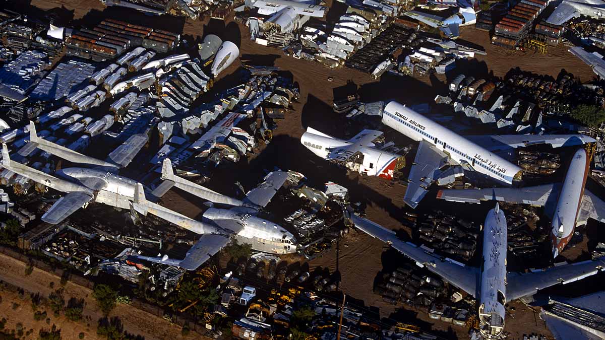 Aircraft graveyard