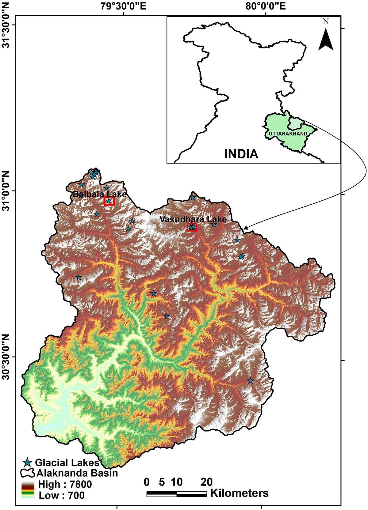Alaknanda Basin glacial lakes Alaknanda Basin glacial lakes