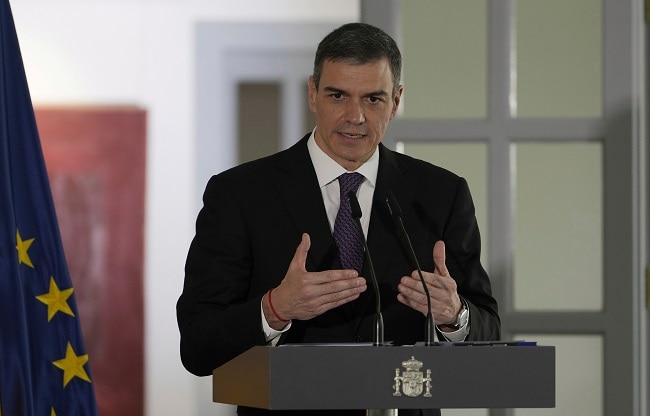 Spain PM Pedro Sánchez photo AP