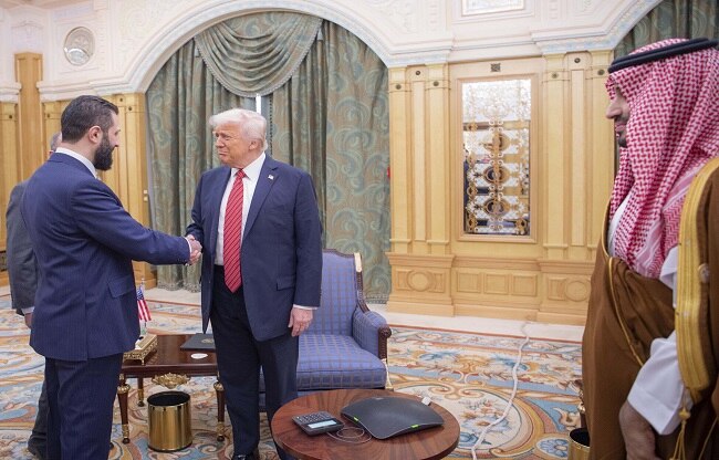 donald trump with syrian president photo AP donald trump with syrian president photo AP