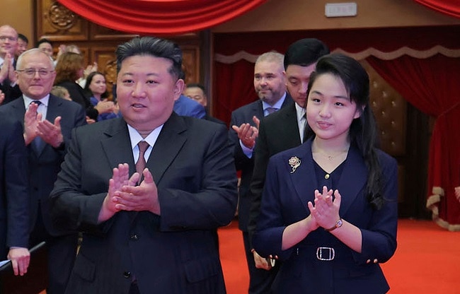 Kim Jong Un with his daughter (Photo- AP) Kim Jong Un with his daughter (Photo- AP)
