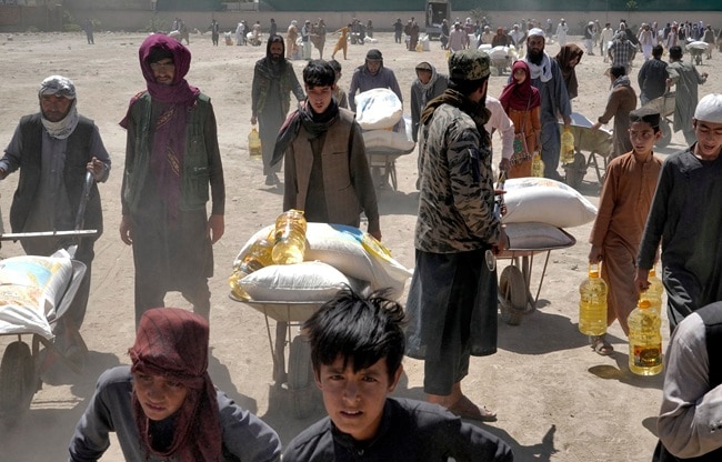 food distribution Taliban Afghanistan (Photo- AP)