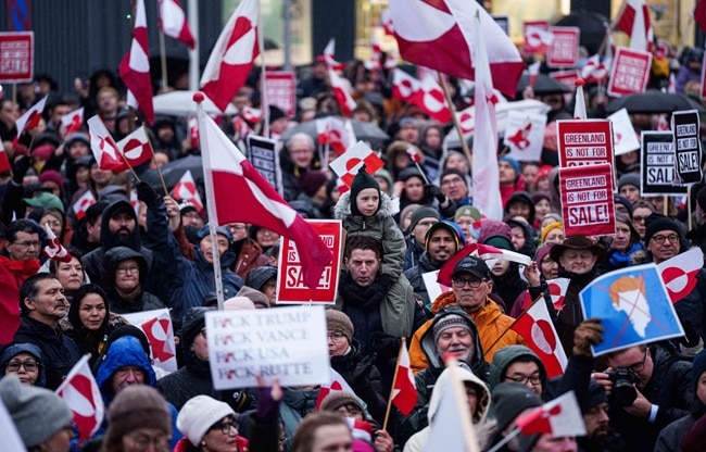 protest against Trump in Greenland (Photo- AP)
