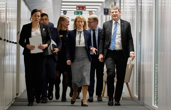 european union foreign policy chief Kaja Kallas center (Photo- AP)