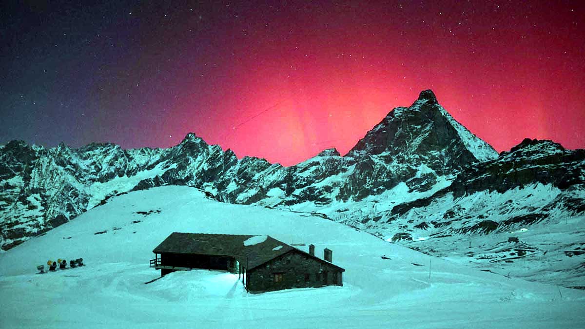 Massive solar eruption Northern Lights India Massive solar eruption Northern Lights India