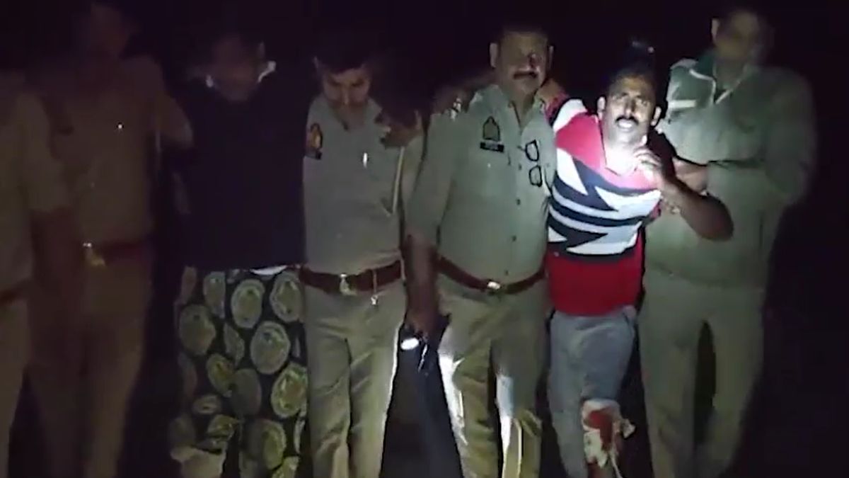 bareilly cow slaughter accused half encounter second day two arrested