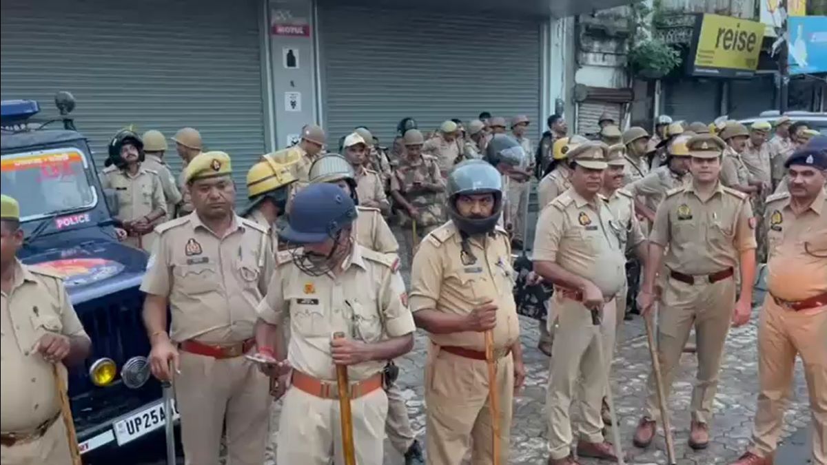 bareilly friday prayers high alert forces deployed drone surveillance
