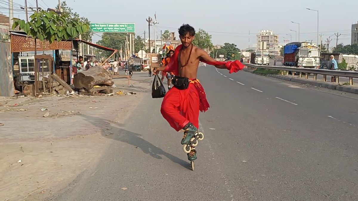 begusarai youths skate 420 km to deoghar for baba baijnath dham kanwar yatra begusarai youths skate 420 km to deoghar for baba baijnath dham kanwar yatra