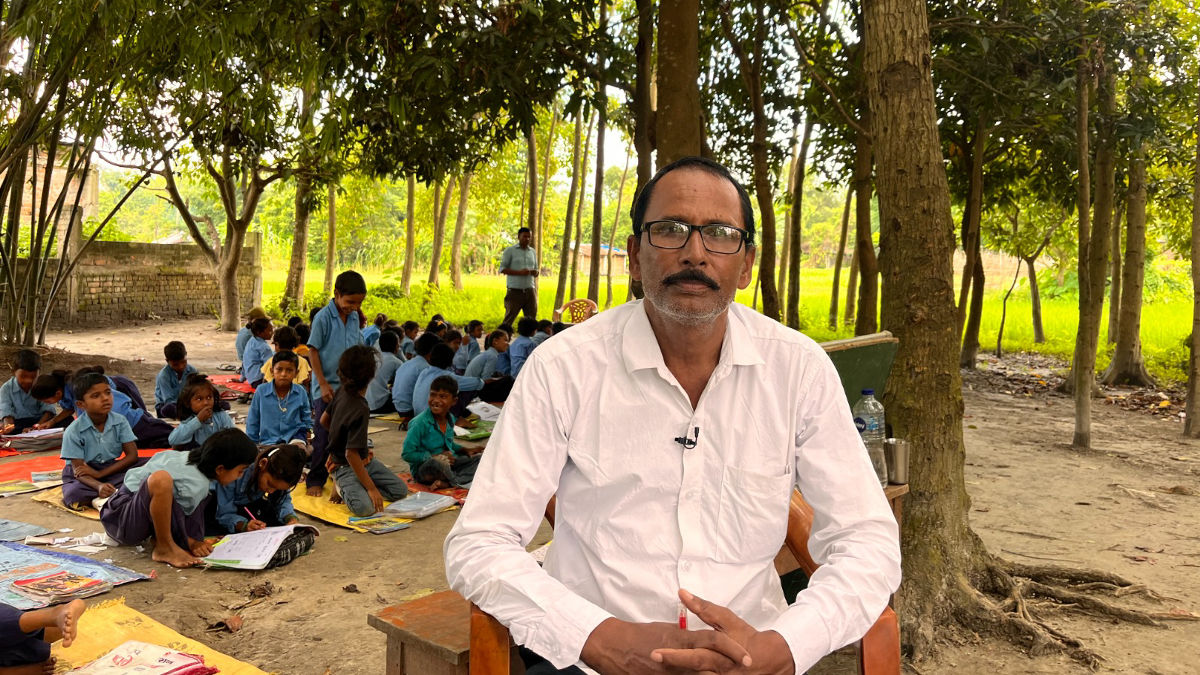 Supaul Bihar School Without Building