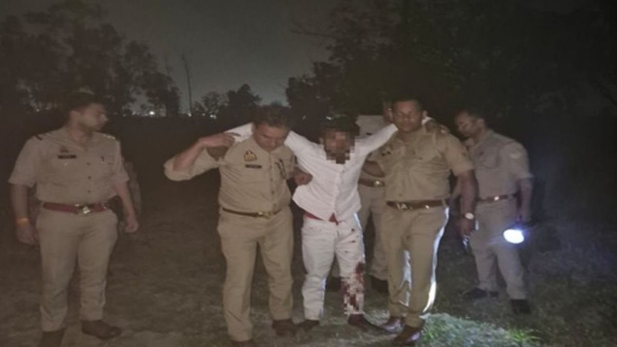 बिजनौर बुजुर्ग महिला हत्याकांड लूट का आरोपी मुठभेड़ में गिरफ्तार