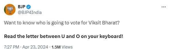 BJP lok between alphabet