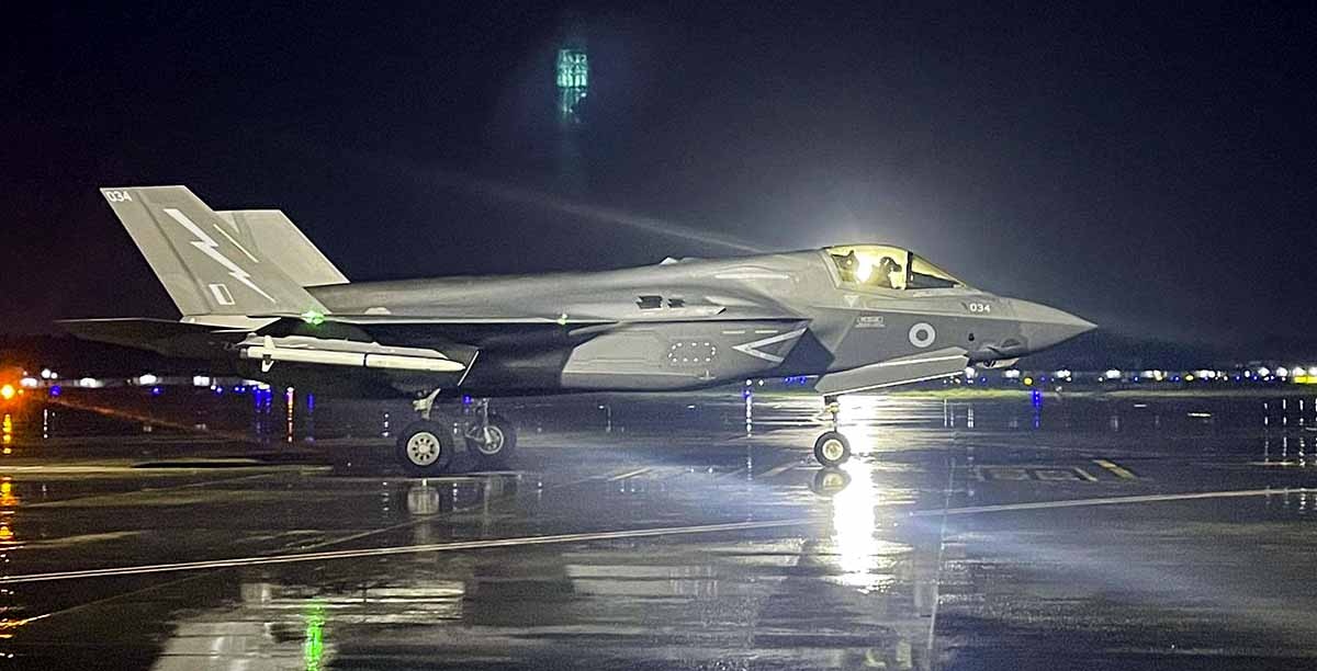 British F 35B Stealth Fighter Jet Thiruvananthapuram