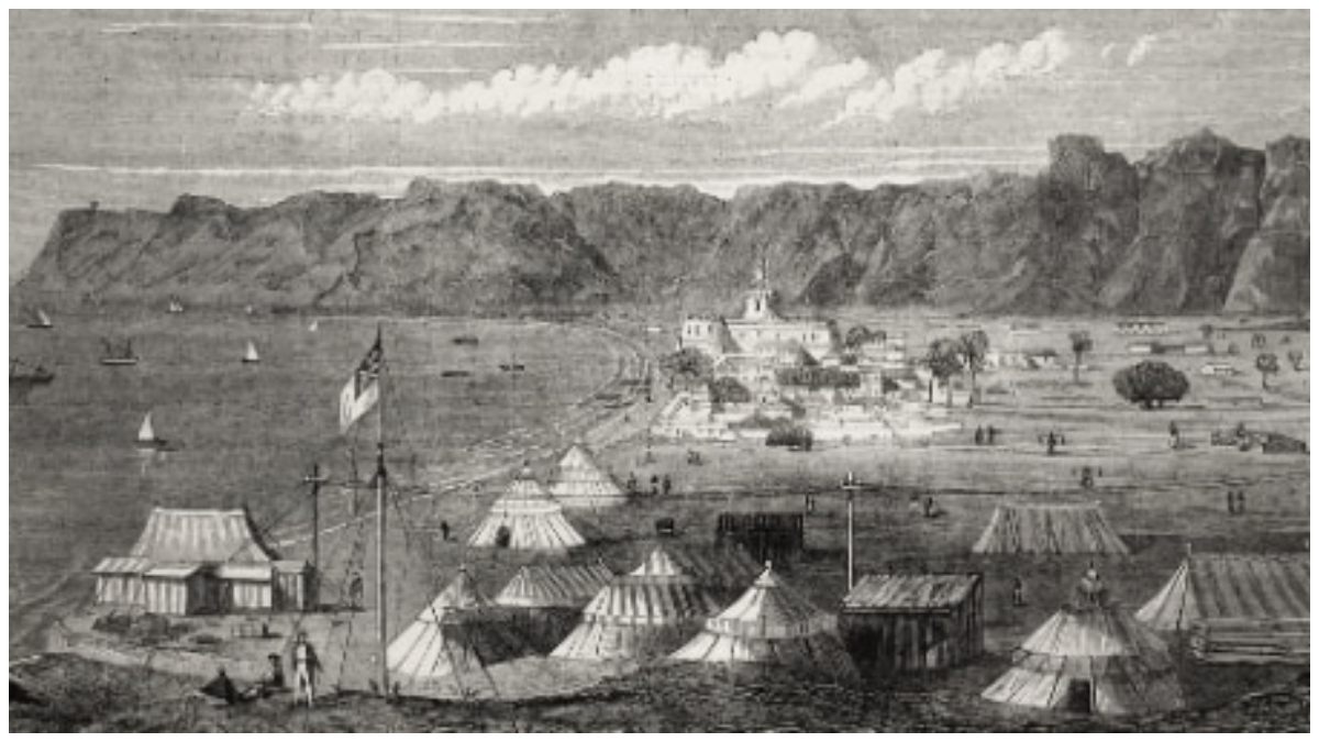 पत्रिका 'द इलस्ट्रेटेड लंदन न्यूज' से 1863 में ग्वादर की एक फोटो (Photo: Getty)