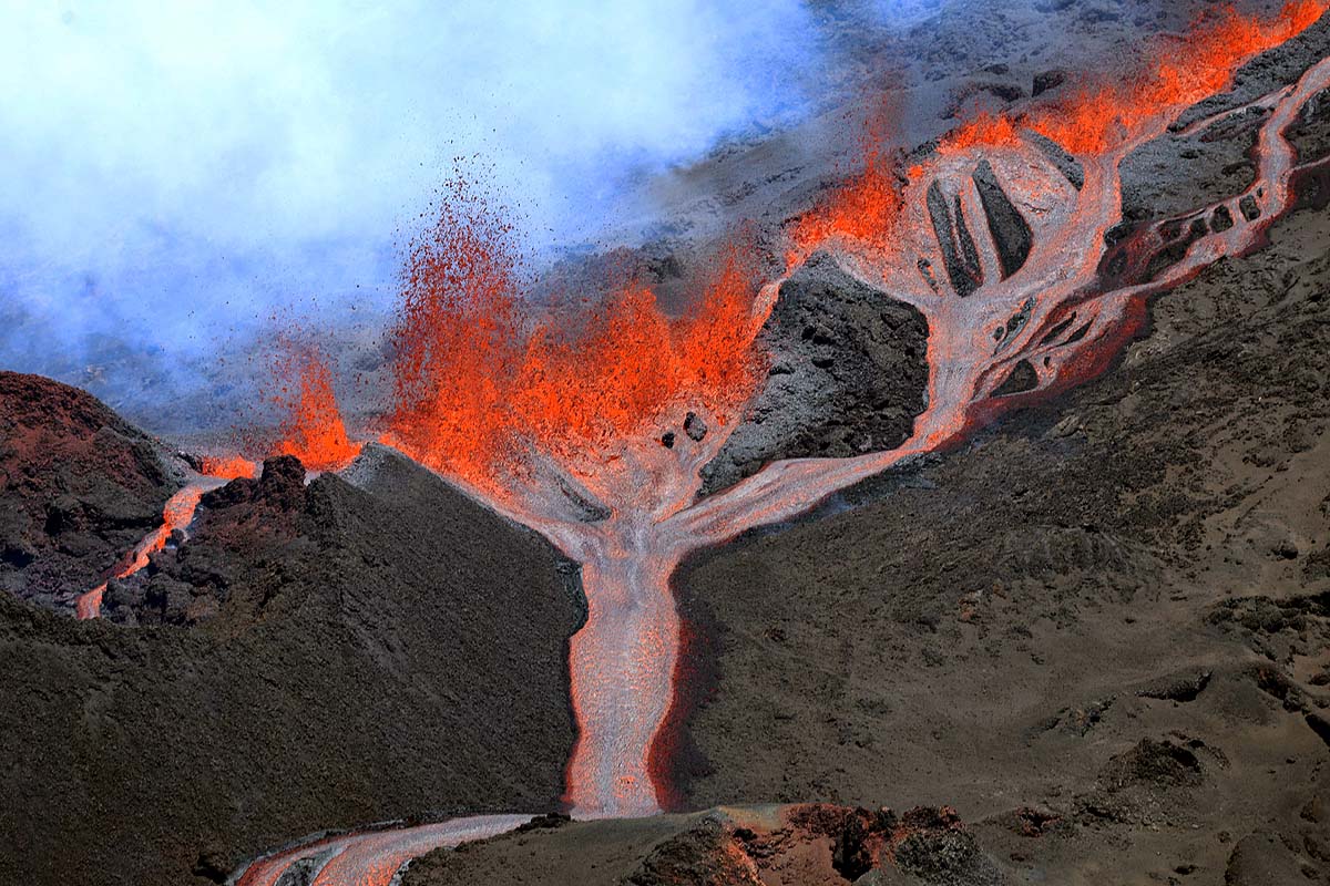 Earth peeling continents