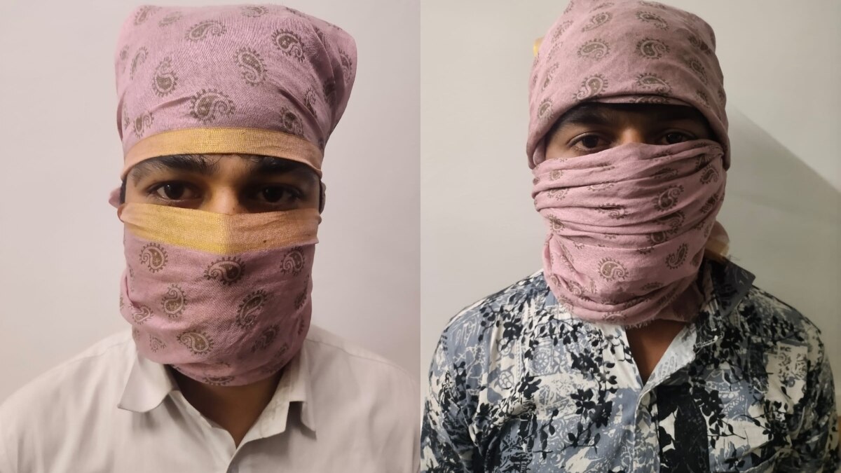 पुलिस की गिरफ्त में आरोपी.