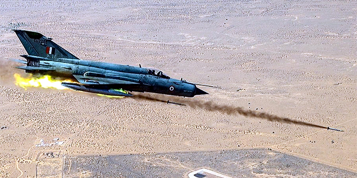 MiG-21 bison fighter jet farewell