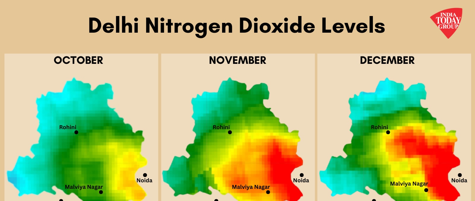 Delhi AQI in December 5th