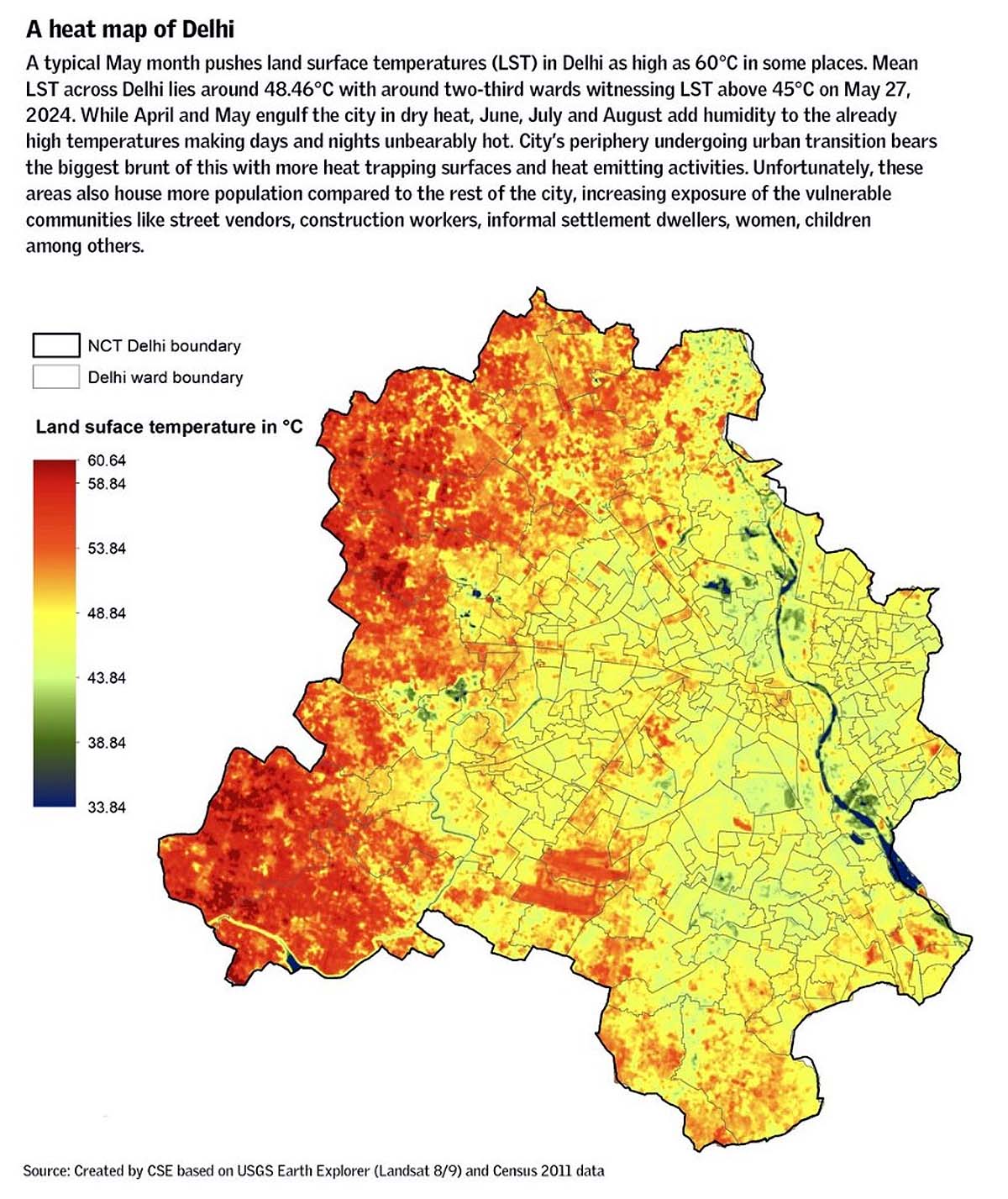 Delhi heat map