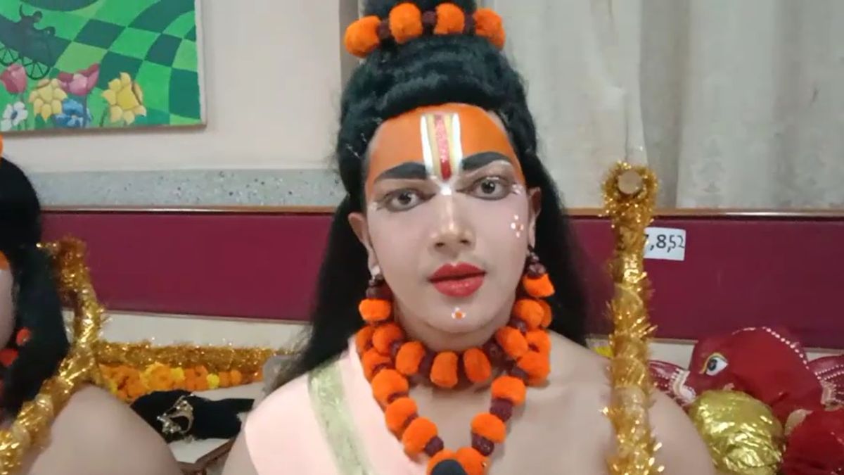 Delhi Ramlila School Children Play Ram Sita Ravan and Hanuman in Preet Vihar