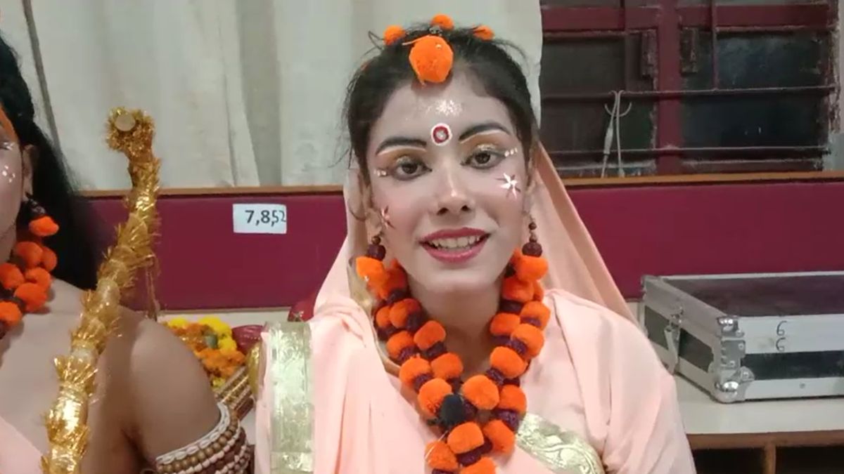 Delhi Ramlila School Children Play Ram Sita Ravan and Hanuman in Preet Vihar