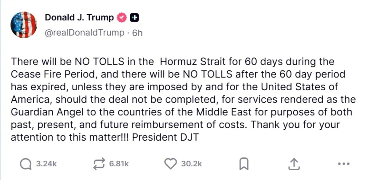 Trump on Hormuz Trump on Hormuz
