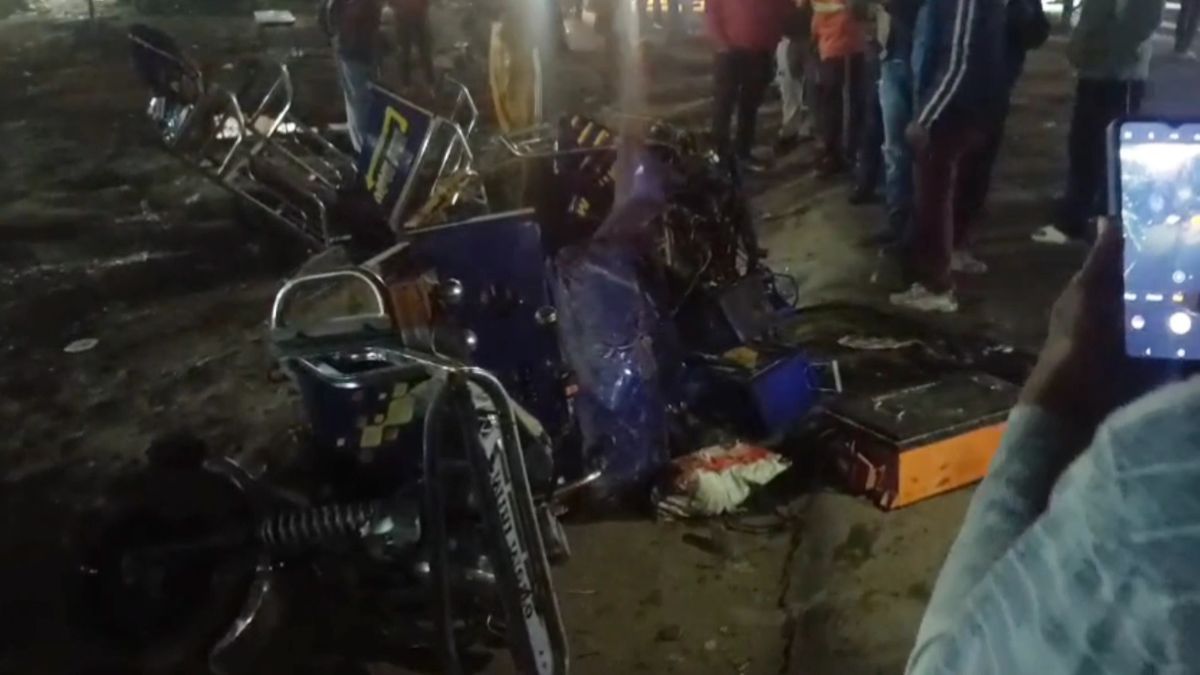 drunk scorpio driver runs over vehicles in chandauli cyclist killed two injured