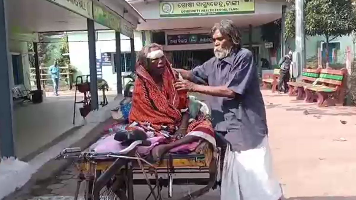 elderly man pulls paralyzed wife on rickshaw 300 km journey in odisha