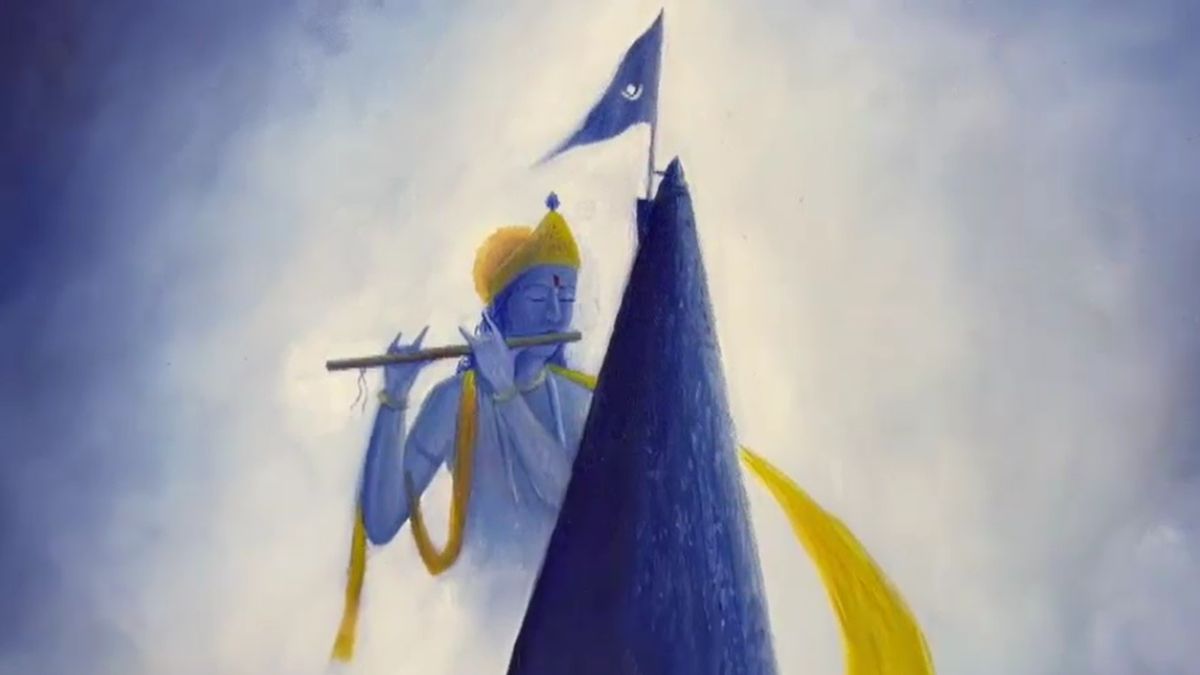 fakhruddin alibhai krishna painting janmashtami morari bapu fakhruddin alibhai krishna painting janmashtami morari bapu