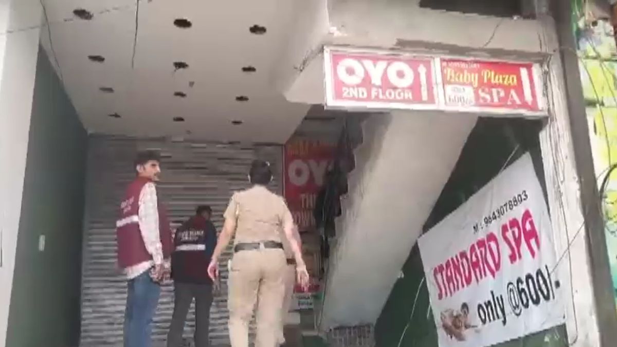 faridabad police raid spa centre detain five women and one man over alleged illegal activities