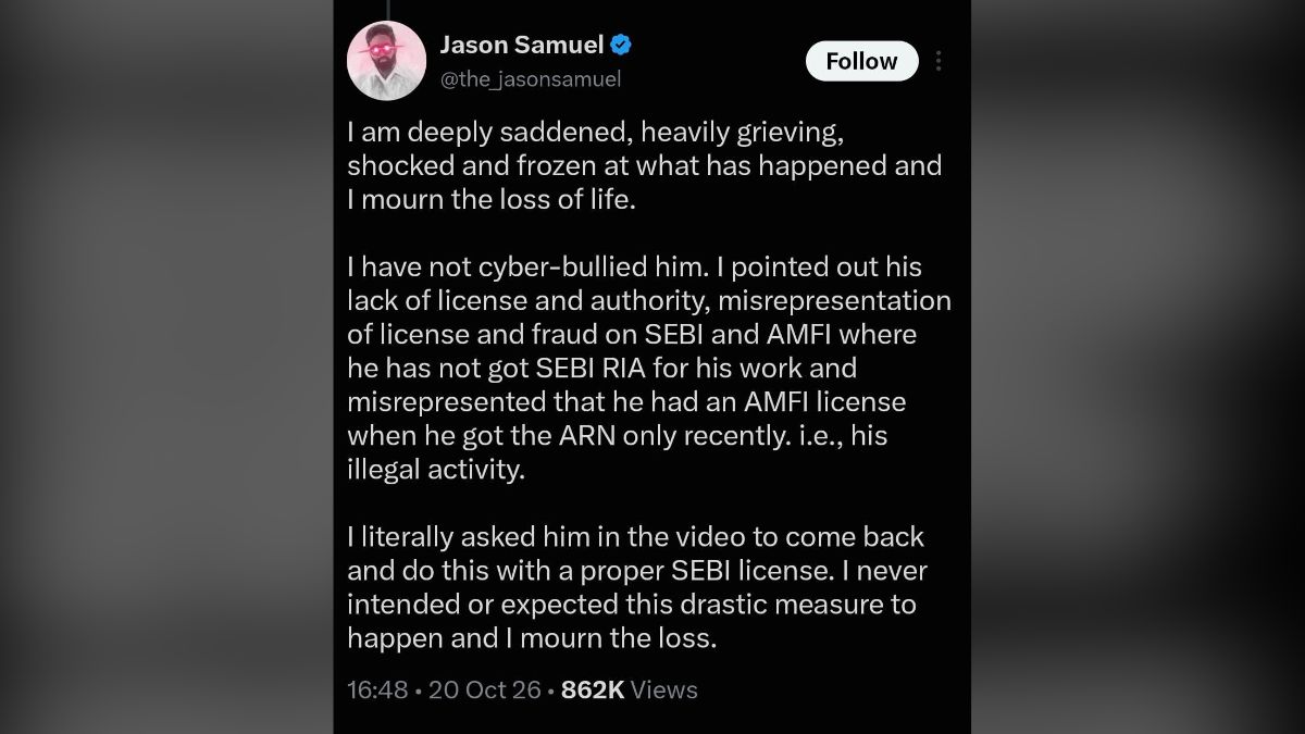 Finance Influencer V Harish Dies Suicide Chennai Family Alleges Cyberbullying