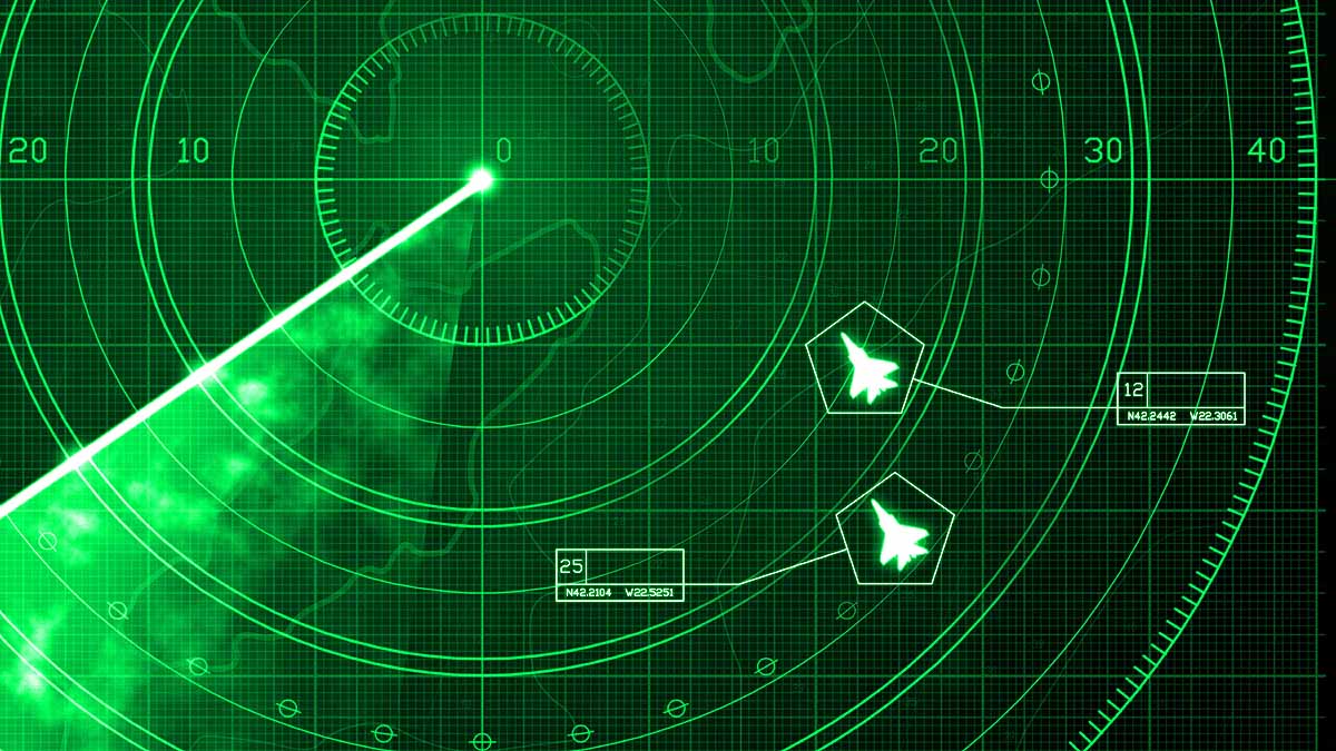 fire-control radar lock