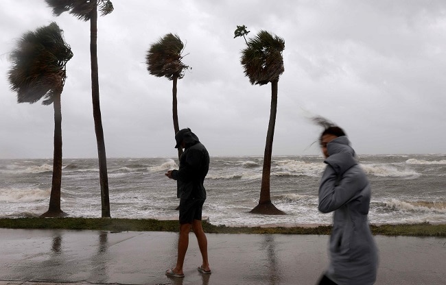 hurricane milton in florida america conspiracy theory amid presidential elections in US 2024 photo- Getty Images