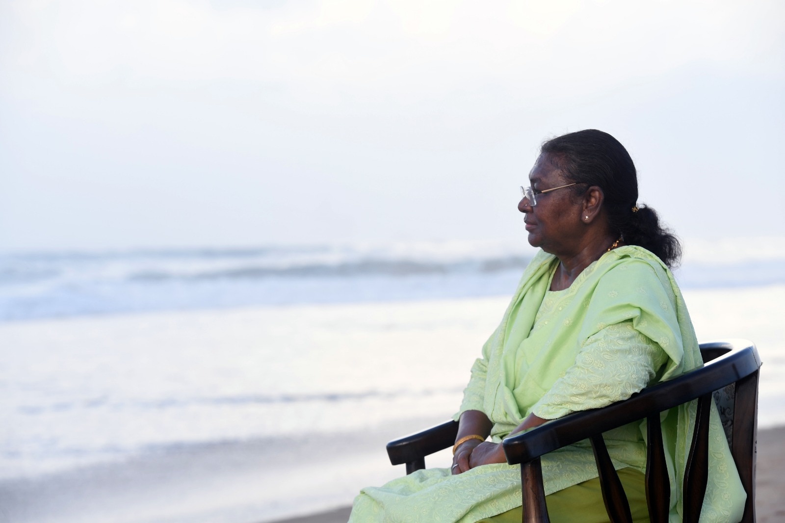 President Draupadi Murmu at Puri Beach