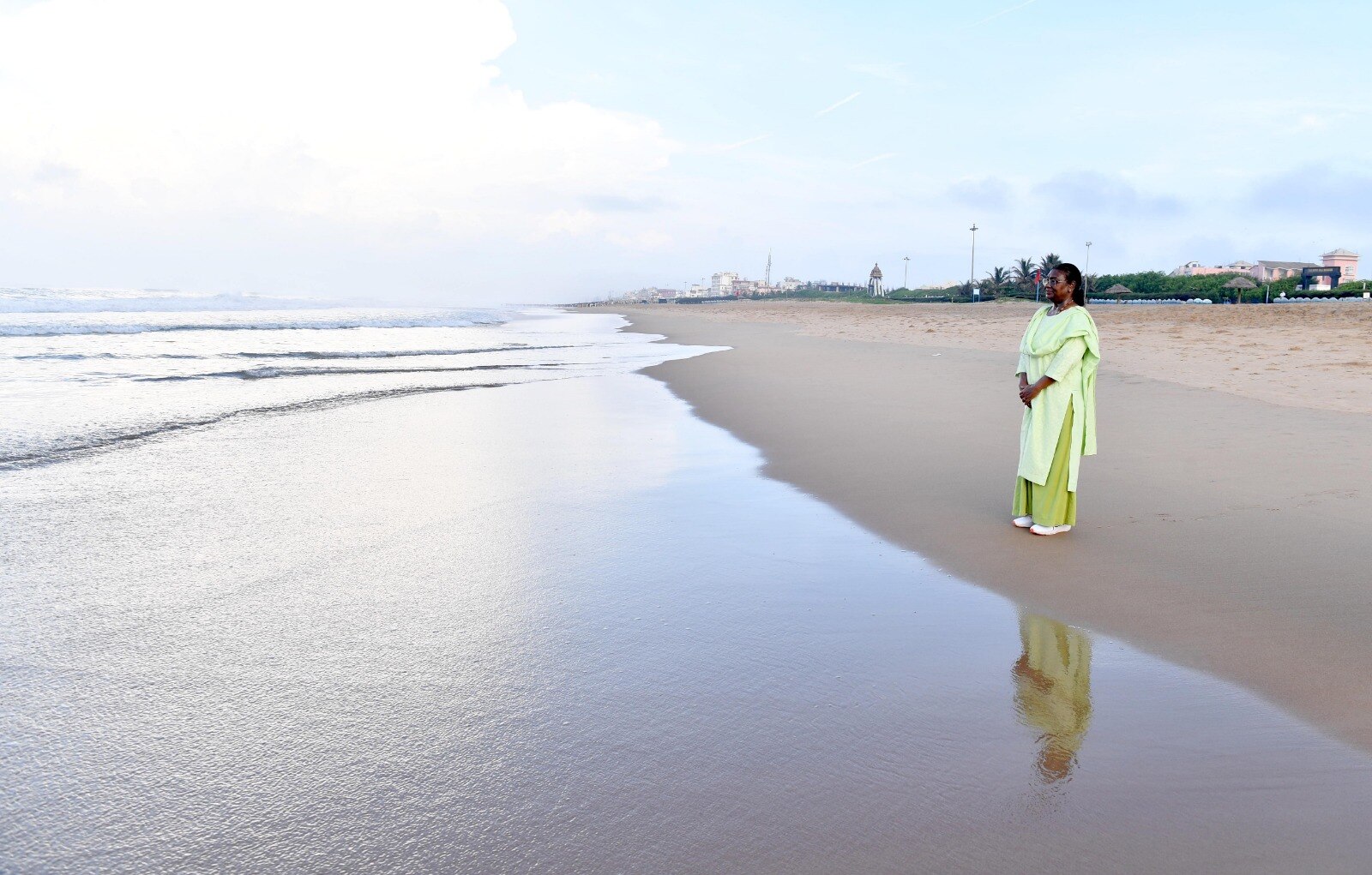 President Draupadi Murmu at Puri Beach