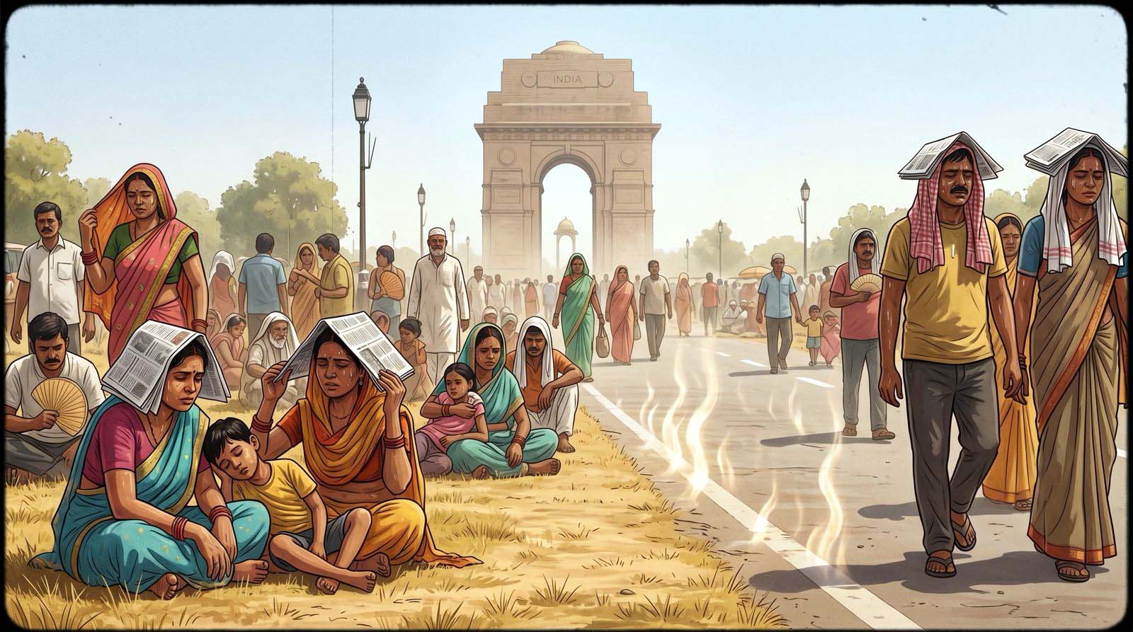 दिल्ली में गर्मी का प्रकोप