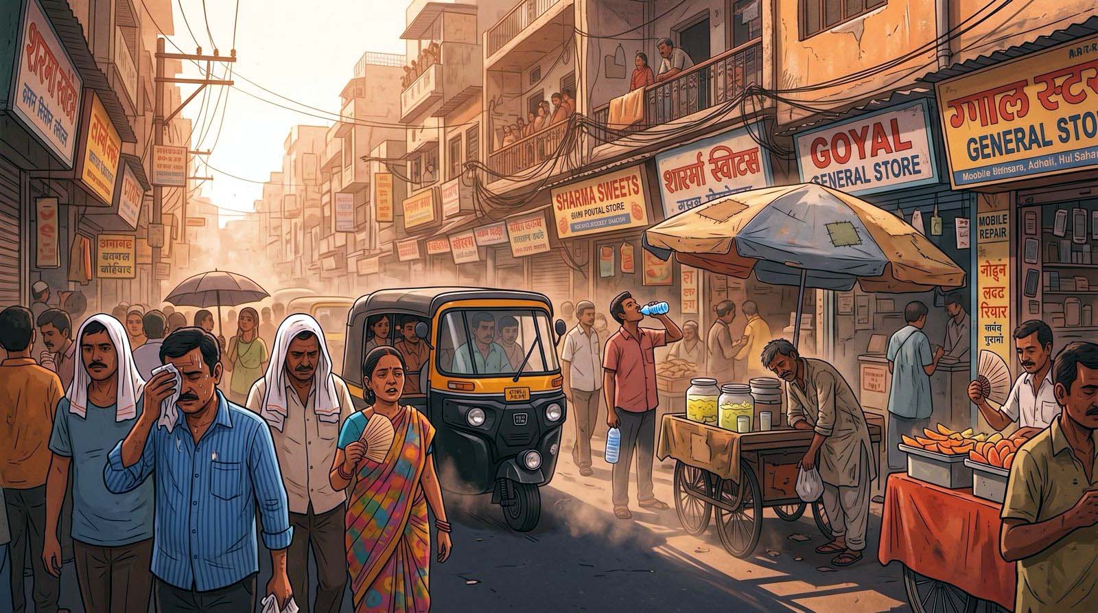 दिल्ली में गर्मी का प्रकोप