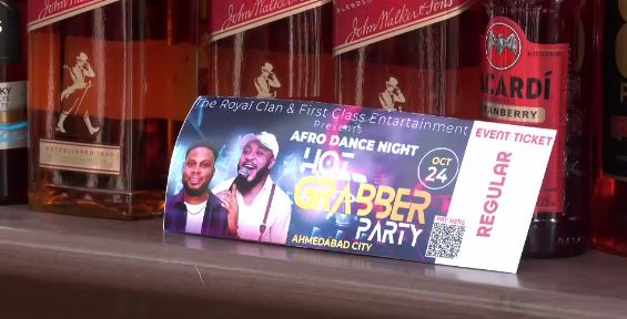 police raid liquor party in ahmedabad