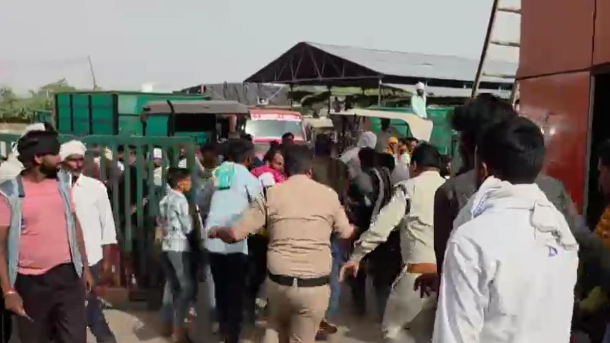 gwalior bhitarwar mandi farmers protest tehsildar assault