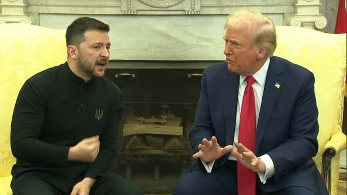 Heated Exchange of Words between Trump and Zelenskky Heated Exchange of Words between Trump and Zelenskky