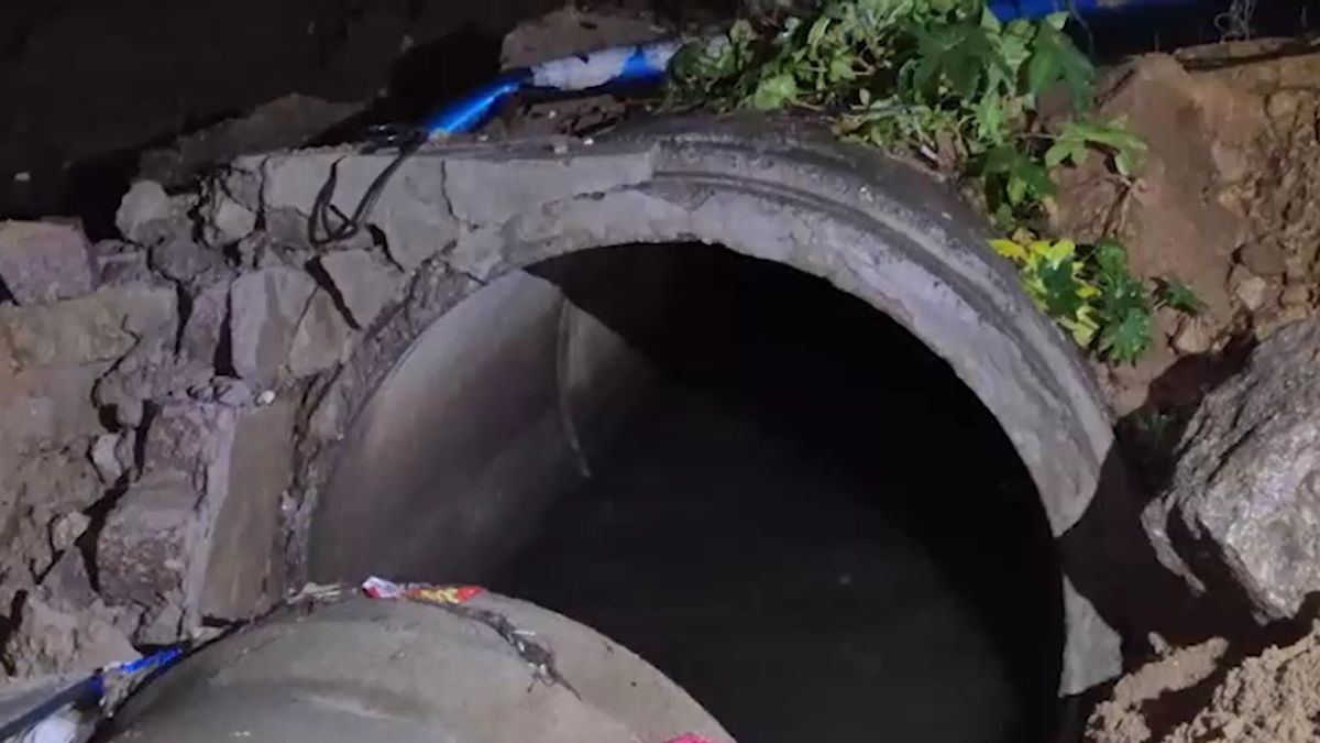 hyderabad elderly man swept away after falling into open storm water drain amid heavy rain
