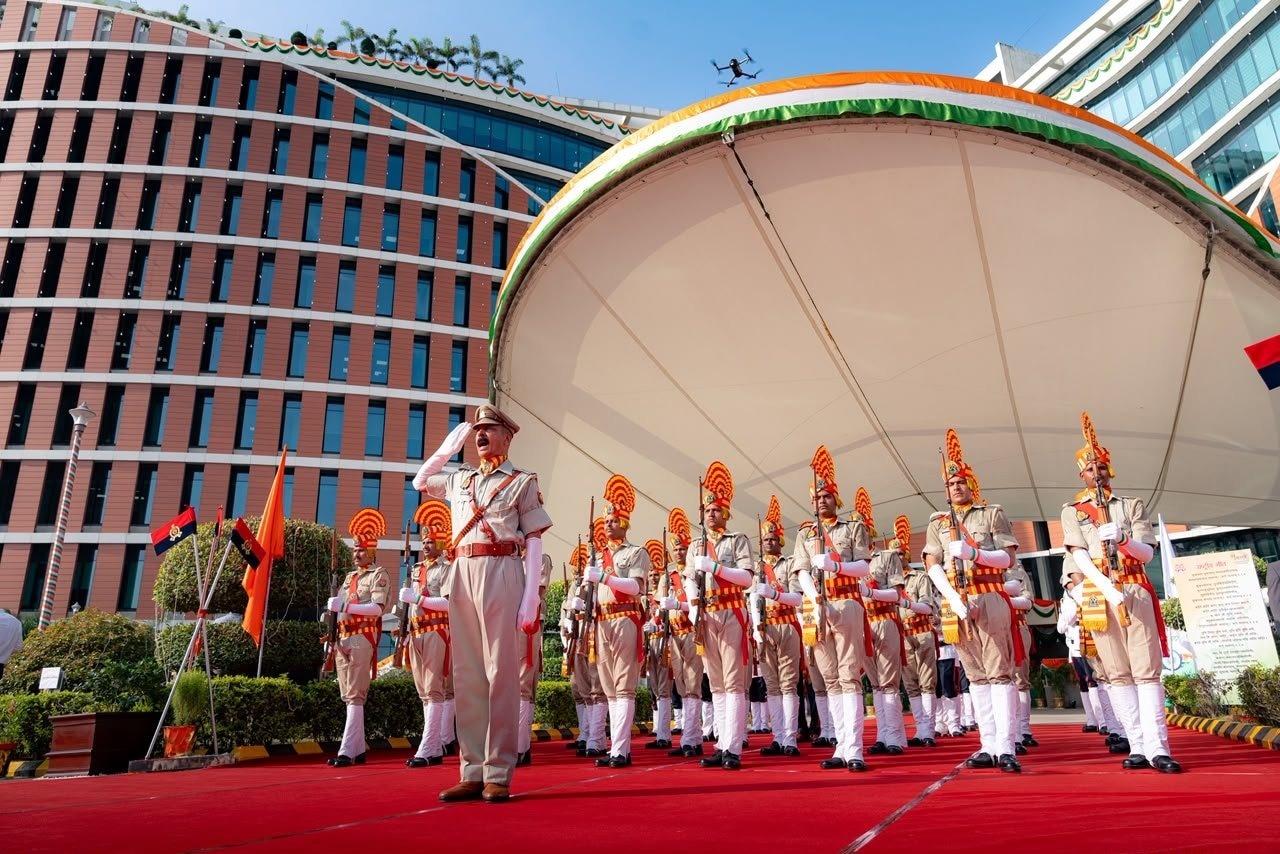 National flag hoisted at UP Police HQ