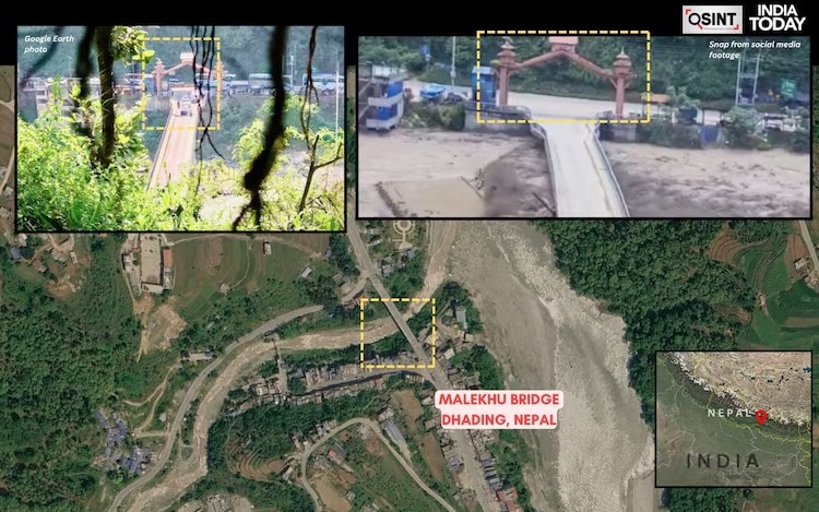 A devastating flash flood ripped through northern Nepal’s Bhote Koshi and Trishuli river systems, striking Trishuli Bazaar in Bidur, Nepal. 