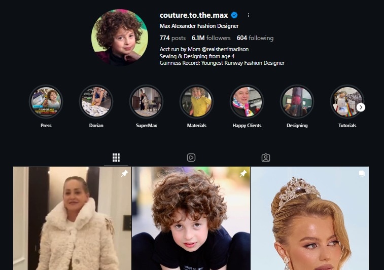 max alexander fashion designer