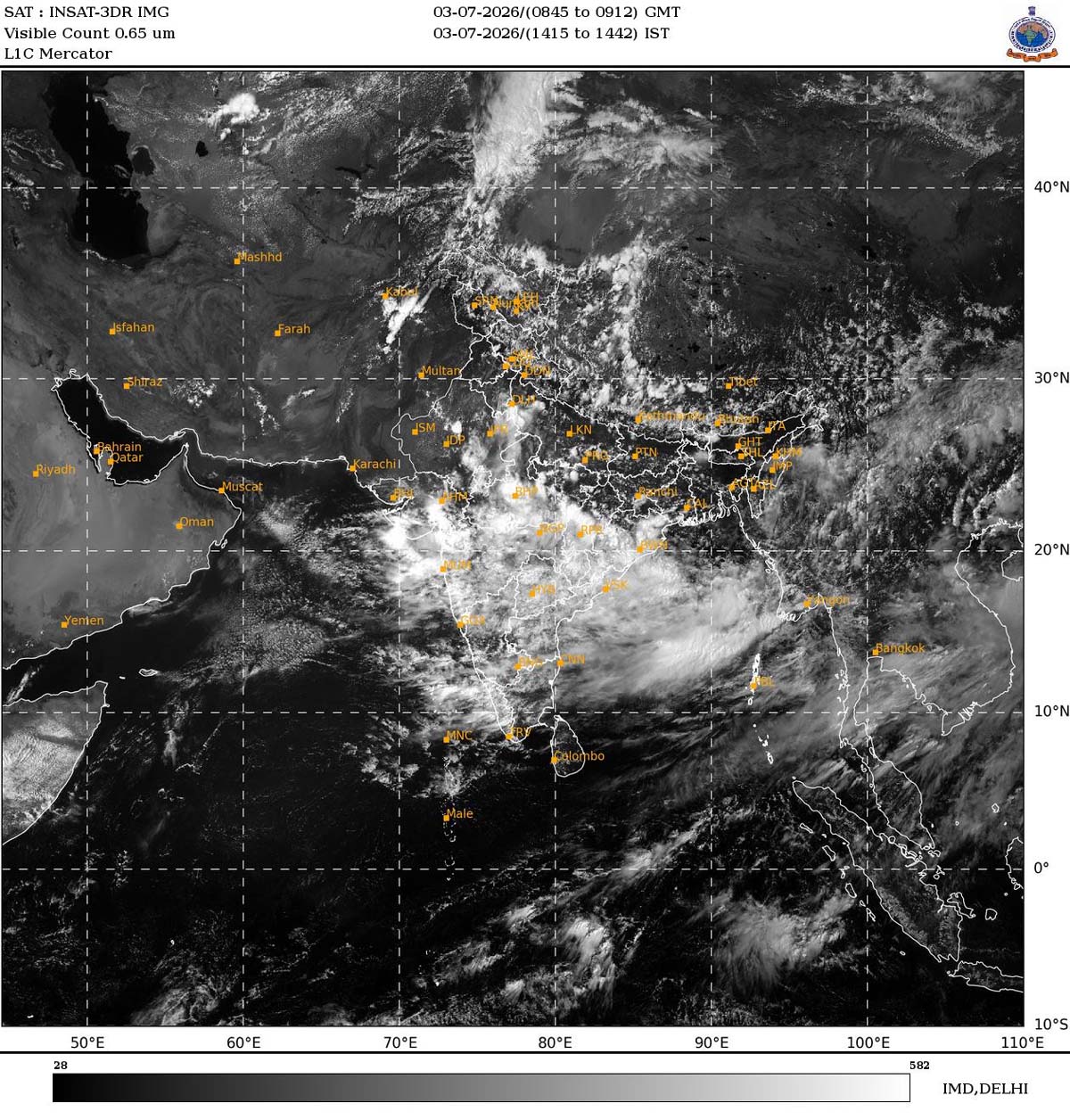 ISRO satellite monsoon rain ISRO satellite monsoon rain