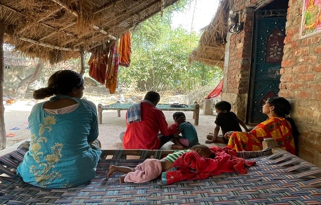 unnao teenager gangrape victim attacked by goons house set on fire burn injury infant