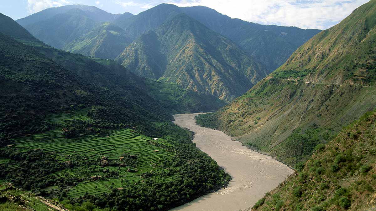 indus river in kohistan pakistan