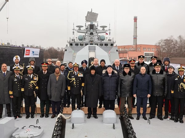 INS Tushil Commissioned in Indian Navy in Presence of Defense Minister Rajnath Singh and Admiral Dinesh K Tripathi