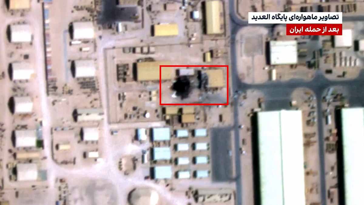 iran attacks US radome in qatar